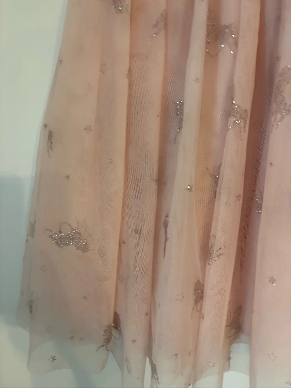 Zunie Blush Pink & Silver Tulle Party Dress with Glitter Univorns